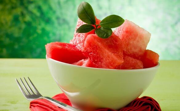 A dieta da sandía é unha das máis populares e efectivas